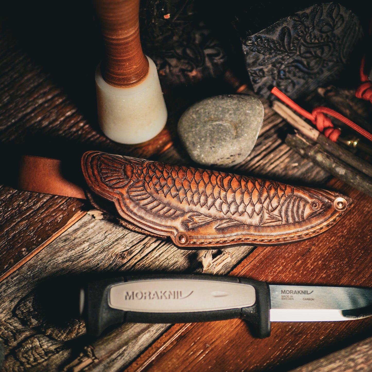 001 Red Arowana - Morakniv Sheath