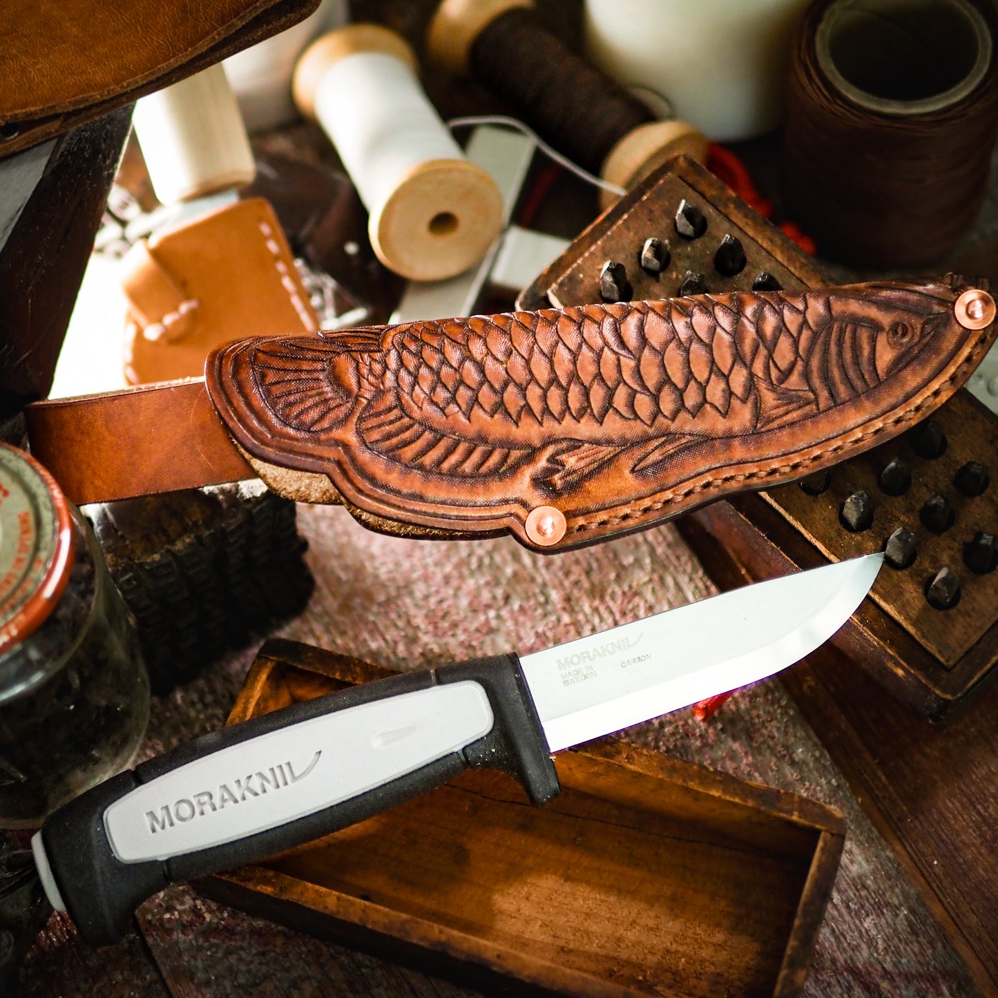 001 Red Arowana - Morakniv Sheath