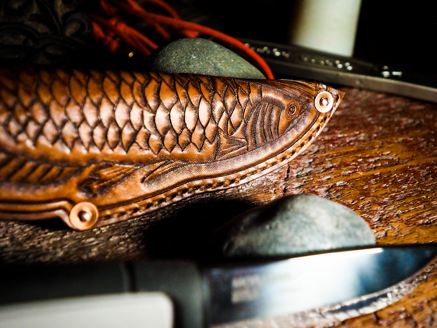 001 Red Arowana - Morakniv Sheath