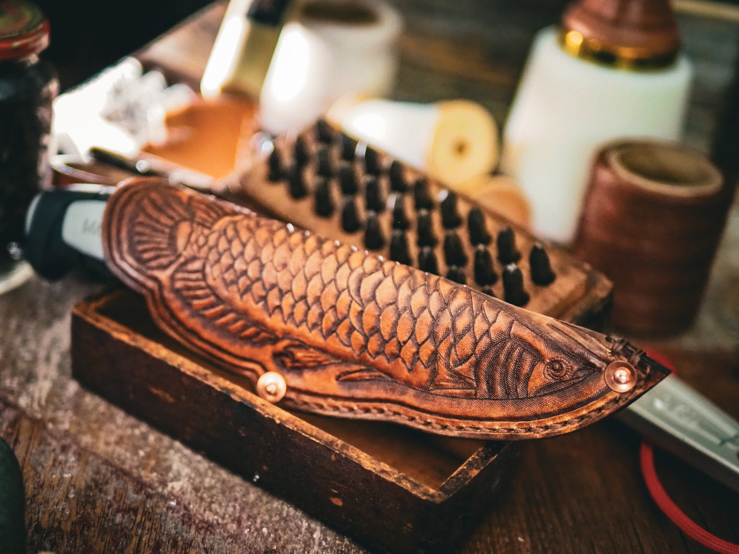 001 Red Arowana - Morakniv Sheath